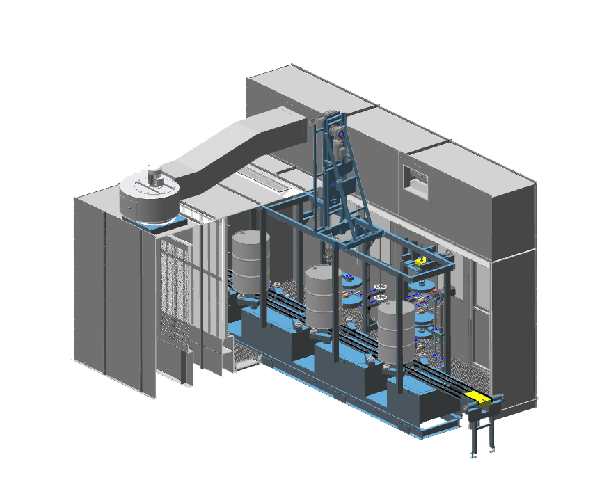 Inside and Outside Steel Drum Painting Machine