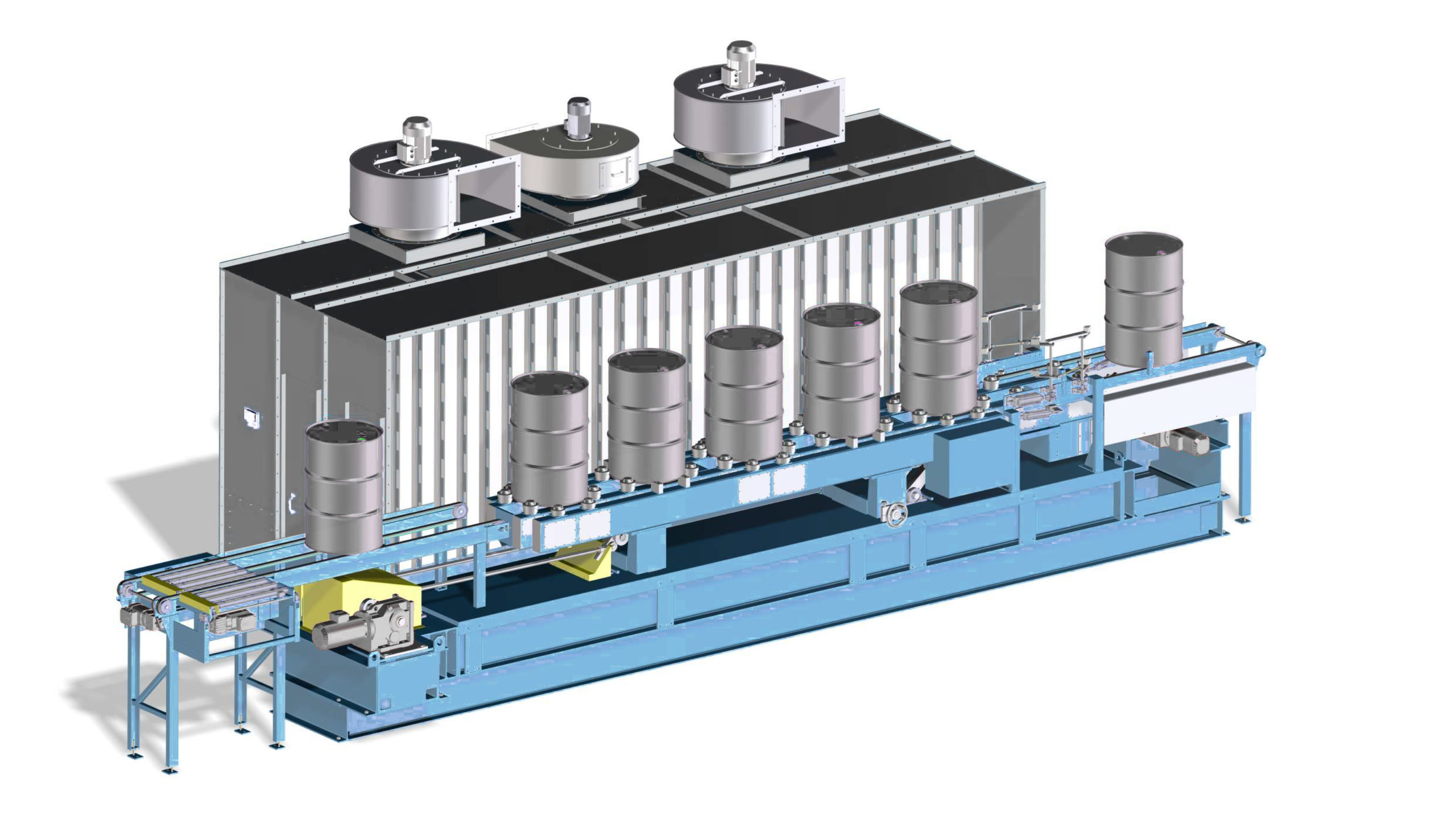 Steel Drum Painting Machine - Walking Beam